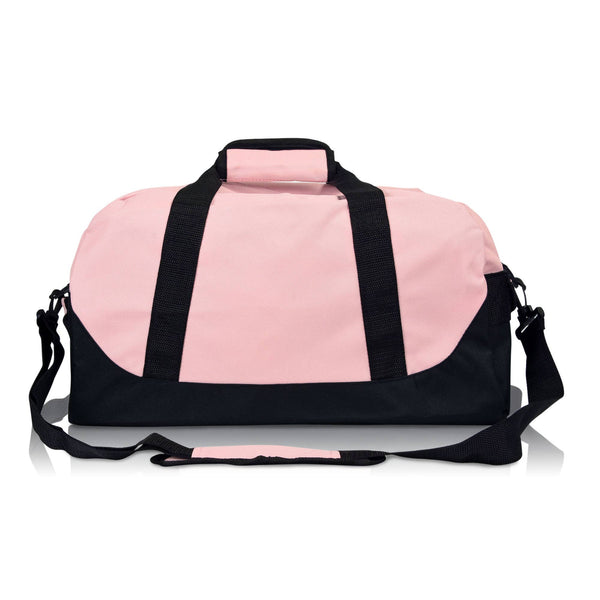DALIX 18" Two Tone Duffle Bag: Pink - Lulu Bella Boutique