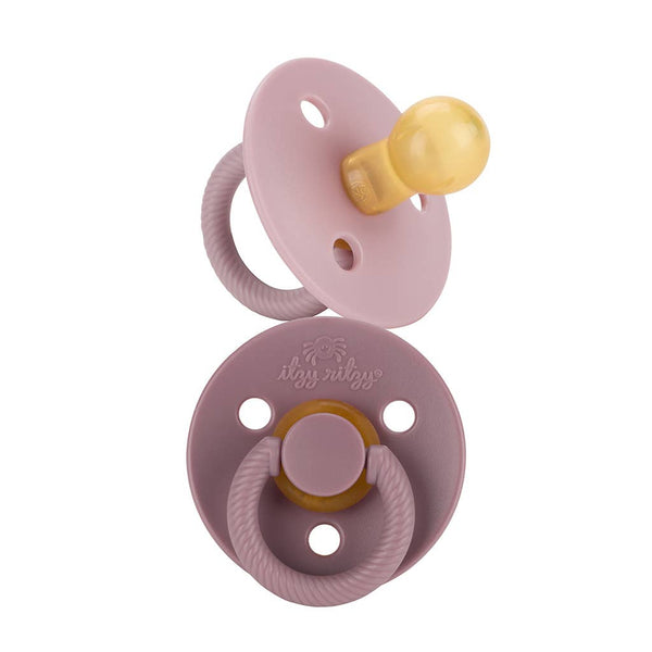 Itzy Soother™ Natural Rubber Paci Sets: Glow 0-6 M