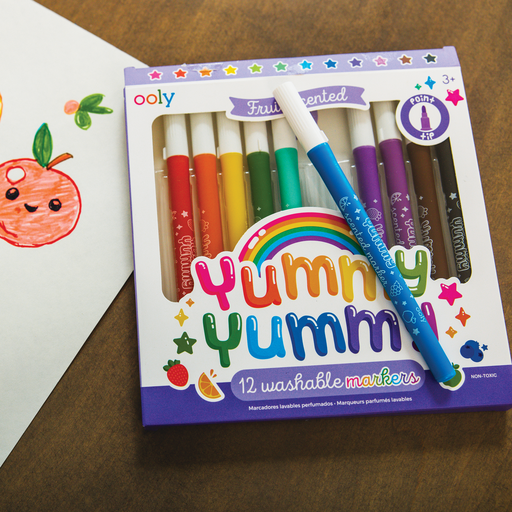 Yummy Yummy: Fruit Scented Markers (Set of 12) - Lulu Bella Boutique