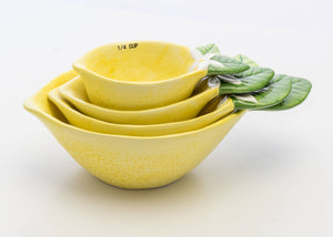 Lemon Measuring Cups, set of 4 - Lulu Bella Boutique