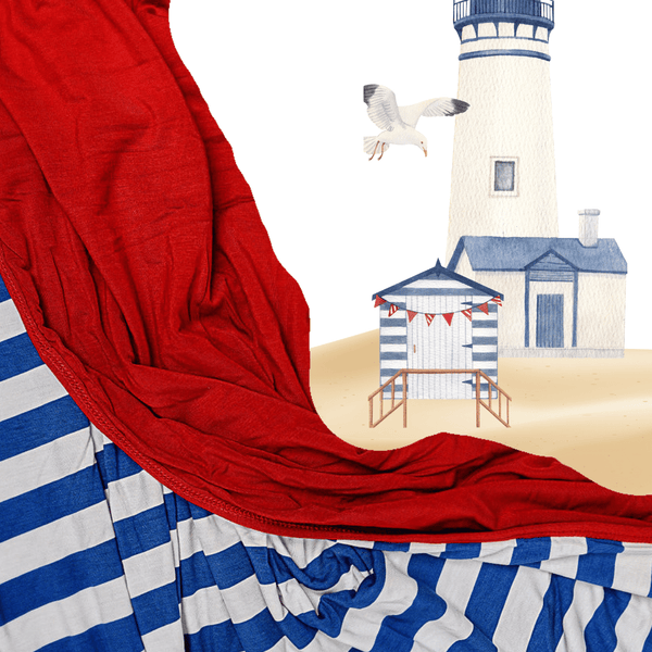 Nantucket Sails Hug Blanket, Swaddle Blanket, Like a Hug: Adult