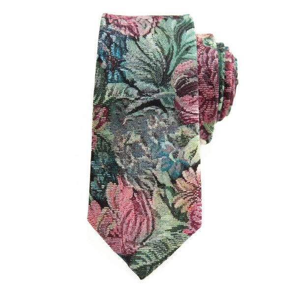 Foyer Floral - Men's Tie: Mens Modern - 2.5" wide x 58" long