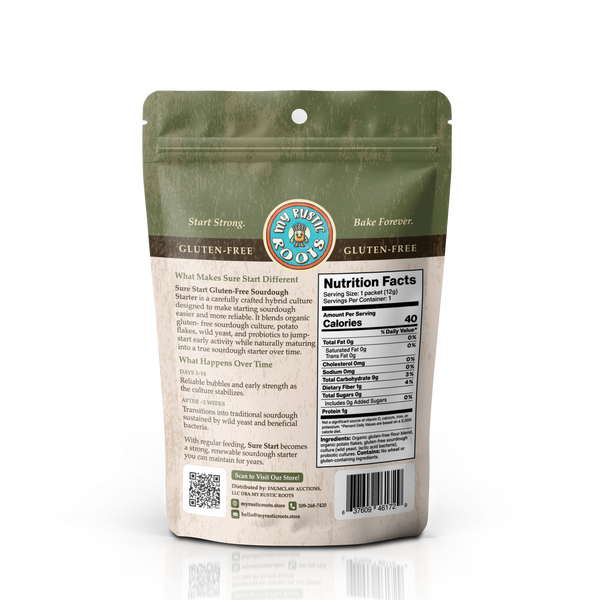 Sure Start Fail-Proof Sourdough Starter Culture Gluten Free - Lulu Bella Boutique