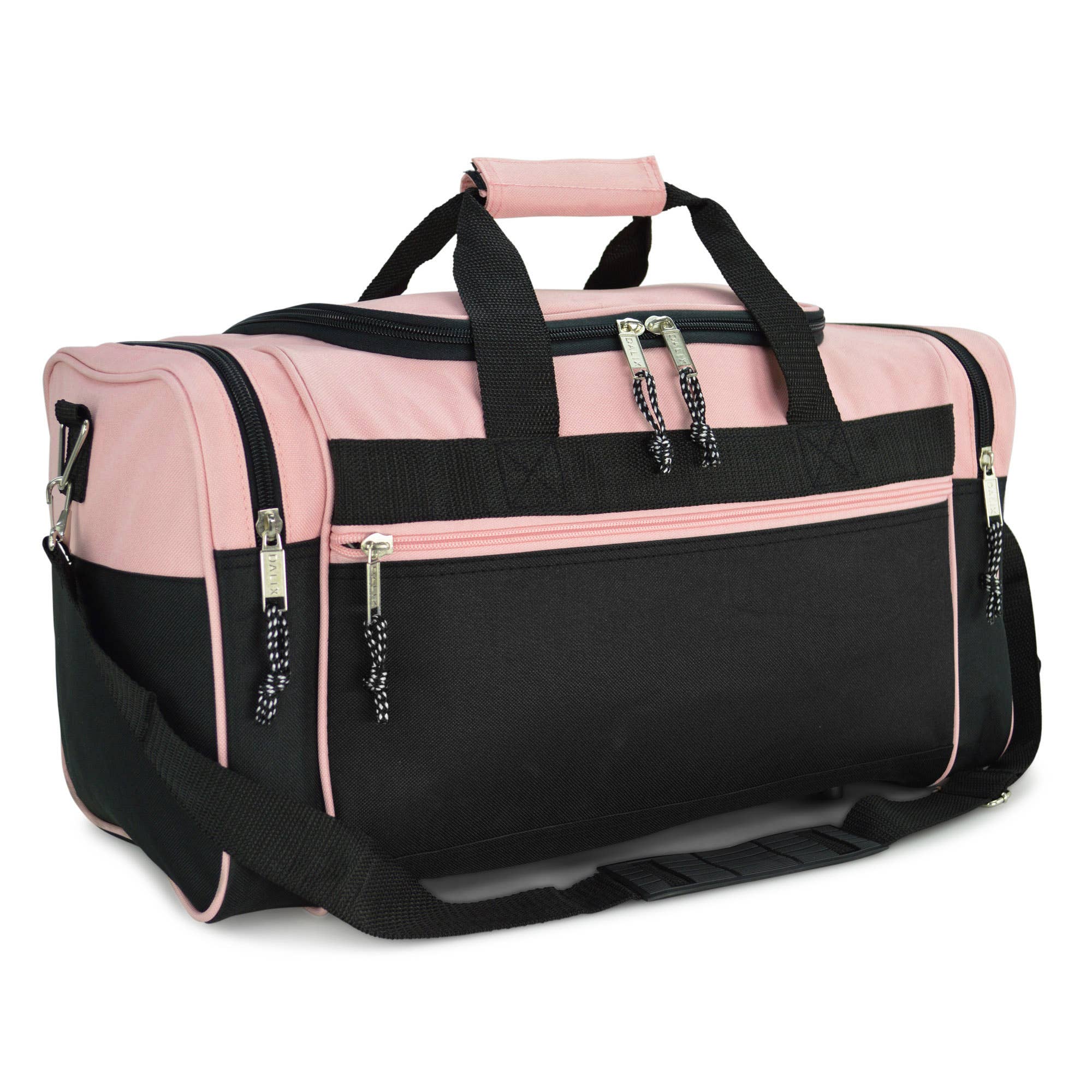 DALIX 21" Blank Sports Duffle Bag Gym Bag Travel Duffel: Pink - Lulu Bella Boutique