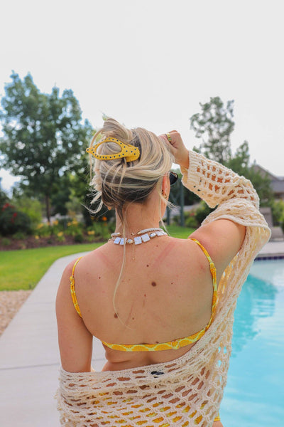 POLKA DOT LAY DOWN 2.0 CLAW: RED - Lulu Bella Boutique