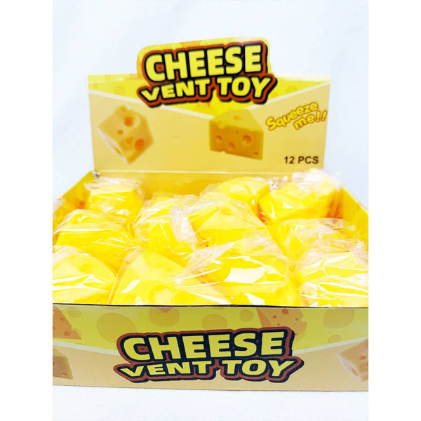 Viral Triangle Cheese Squishy Toy: YELLOW