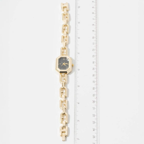 Octagon Case Chain Link Watch: GBK - Lulu Bella Boutique