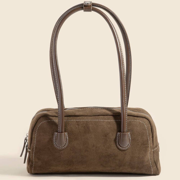 Suede Baguette Hand Bag: KA