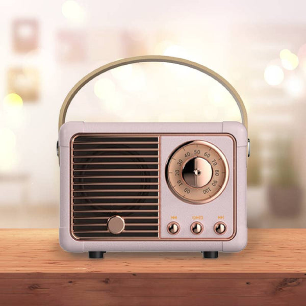 Retro Mini Wireless Bluetooth Speaker: PINK