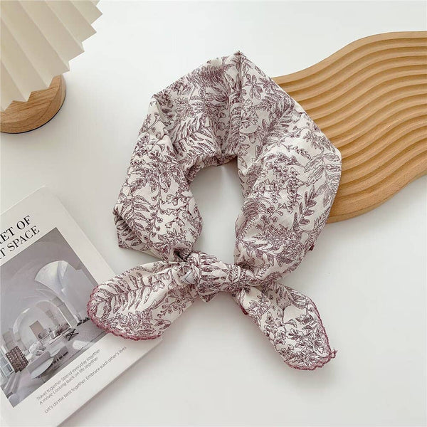 Chic Versatile Vintage Printed Square Scarf - Lulu Bella Boutique