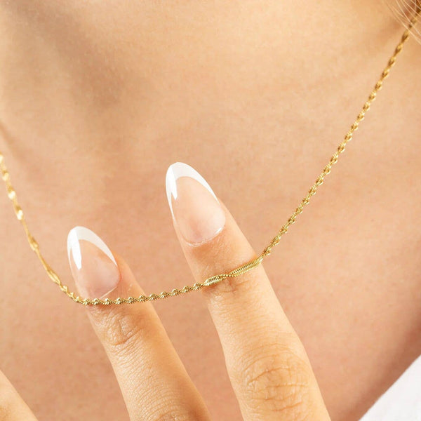 14K Gold Filled Plus™ Singapore Chain Necklace: Gold / 16"+2"