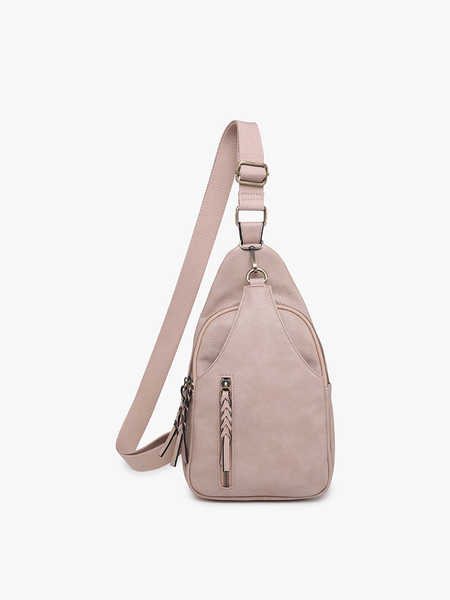 M2342 Nikki Dual Compartment Crossbody Sling Bag: Cow - Lulu Bella Boutique