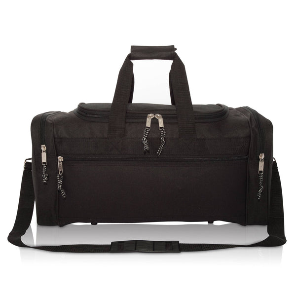 DALIX 21" Blank Sports Duffle Bag Gym Bag Travel Duffel: White - Lulu Bella Boutique