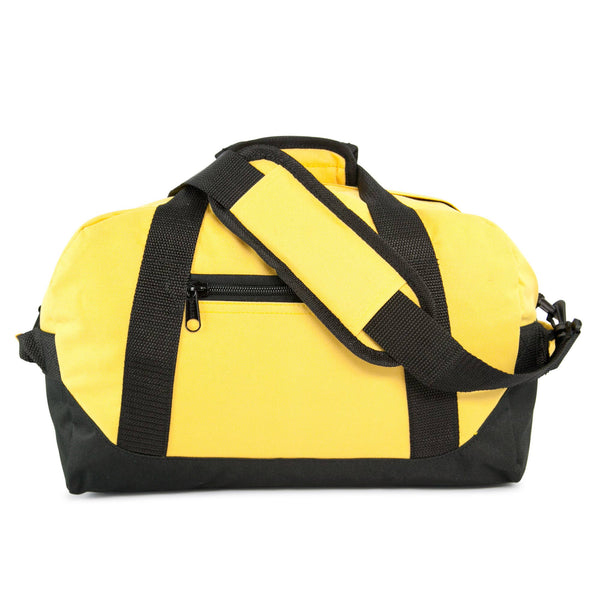 DALIX 14" Small Duffle Bag Two Toned Gym Travel Bag: Red - Lulu Bella Boutique