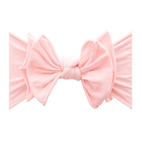 Baby Bling® FAB-BOW-LOUS® soft nylon bow headband: Rose quartz - Lulu Bella Boutique