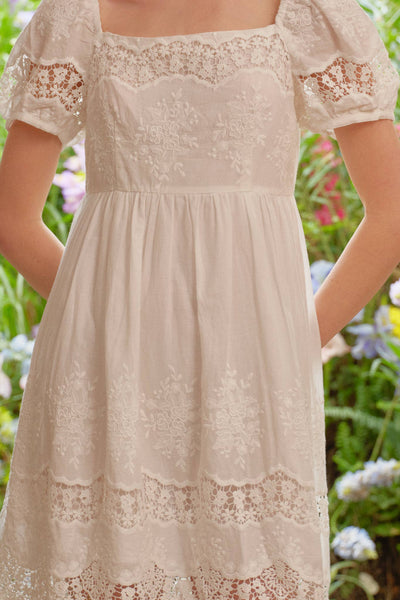RP2685 - Romantic Garden Lace Dress: S - Lulu Bella Boutique