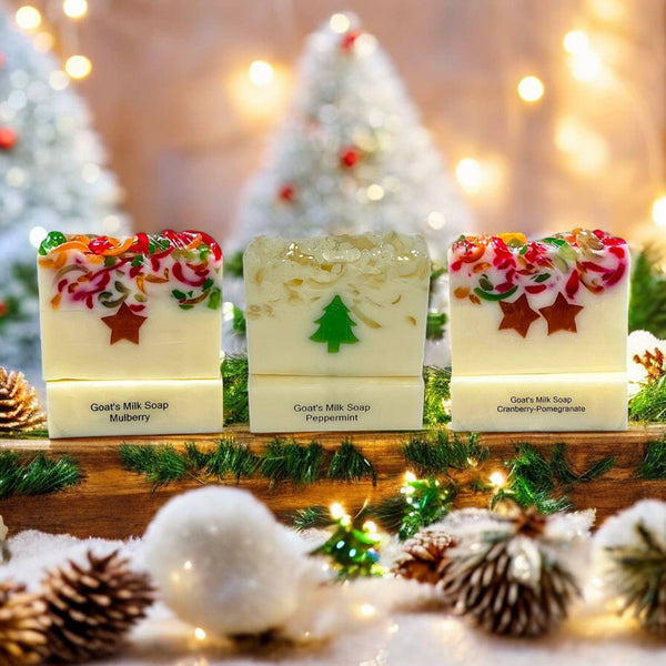 Christmas Bloom Soap: Peppermint