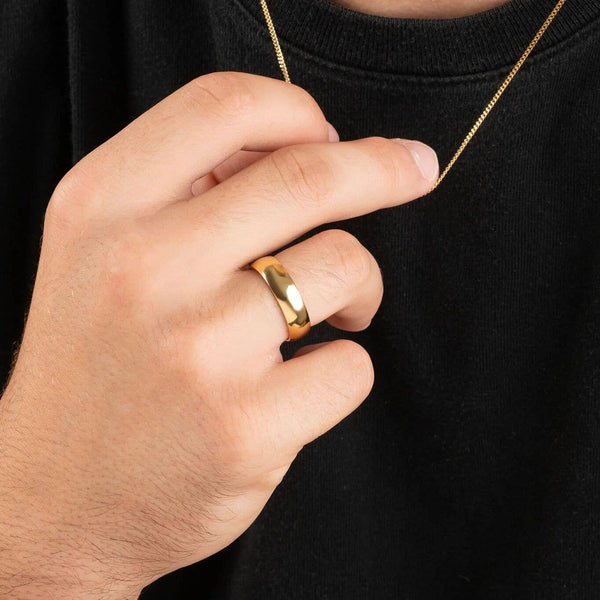 14K Gold Filled Plus™ Blank Ring: 8 / 6mm