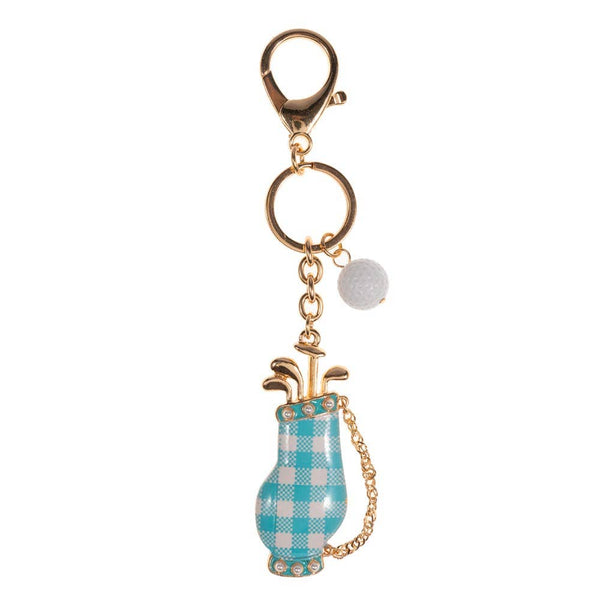 Golf Bag Charm Drop Keychain Bag Charm: Multi - Lulu Bella Boutique