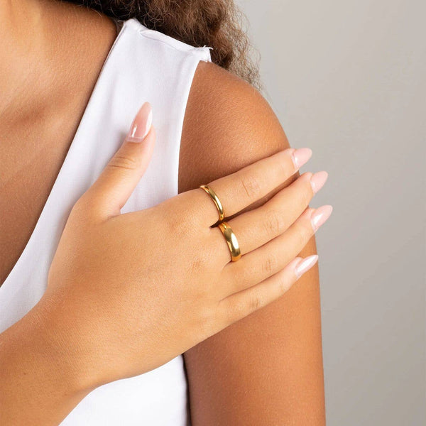 14K Gold Filled Plus™ Blank Ring: 8 / 6mm
