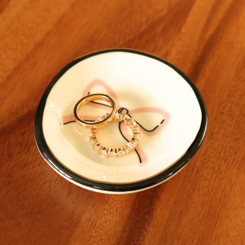 Pink Bow - Ring Dish - Lulu Bella Boutique