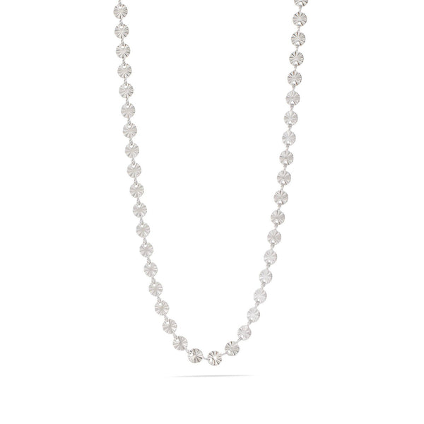18K Gold PVD Stainless Steel Sunburst Chain Necklace: Stainless / 16+2" - Lulu Bella Boutique