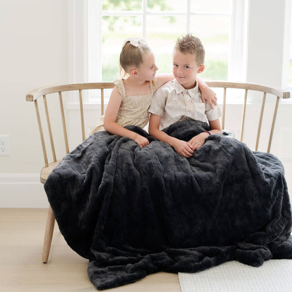 PATTERNED FAUX FUR THROW BLANKETS: Fir