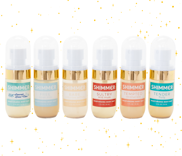 Bare (seductive saffron) | SHIMMER Body Mist - Lulu Bella Boutique
