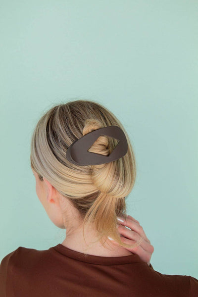 Diamond Cutout Claw Clip: Amber Tortoise - Lulu Bella Boutique
