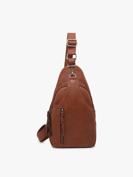 M2342 Nikki Dual Compartment Crossbody Sling Bag: Cow - Lulu Bella Boutique