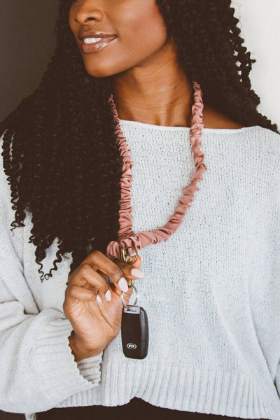 Dusty Rose Luxe Lanyard