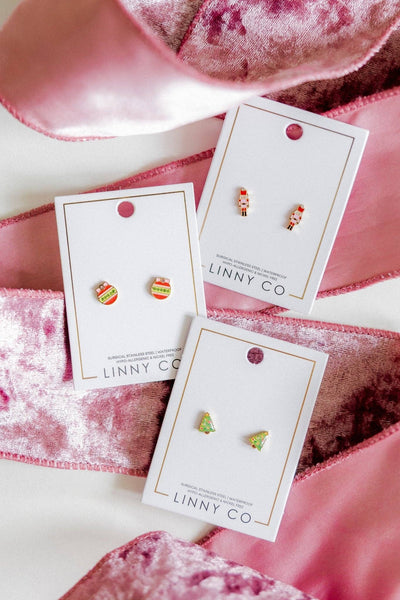 Screwback Stud Earrings - Nutcracker