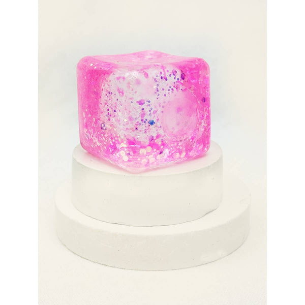 Viral Glitter Ice Cube Squishy Toy: MIX COLOR