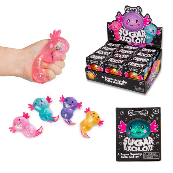 Scrunchems® Sugar Axolotl Squishy Fidget Toy Assorted