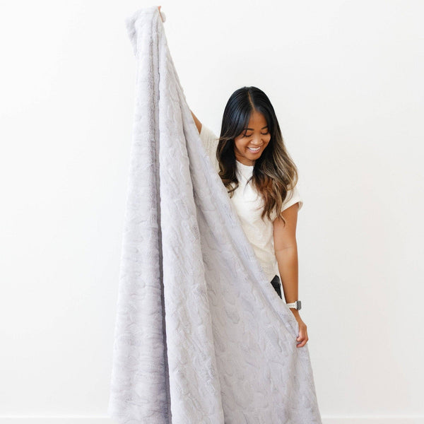 PATTERNED FAUX FUR THROW BLANKETS: Fir