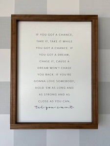 Till You Can't | Wall Art, Wood Sign: Black / Light Oak / 13x17" - Lulu Bella Boutique