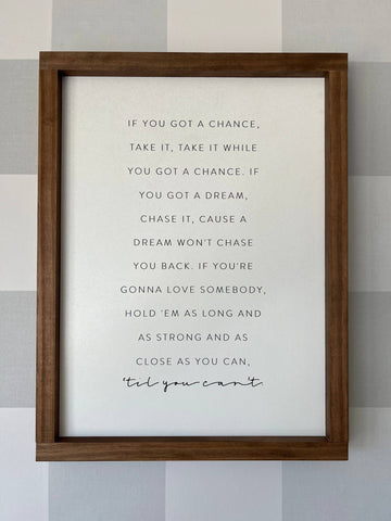 Till You Can't | Wall Art, Wood Sign: Black / Light Oak / 13x17" - Lulu Bella Boutique