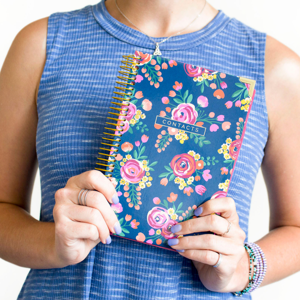 Contact Books, Choose Design: Vintage Floral