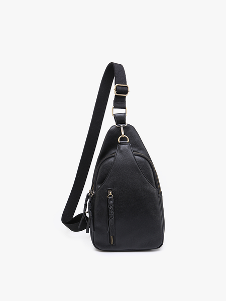 M2342 Nikki Dual Compartment Crossbody Sling Bag: Cow - Lulu Bella Boutique