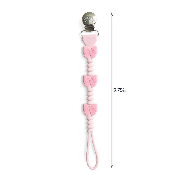 Itzy Paci Strap Plus™: Pink Bows