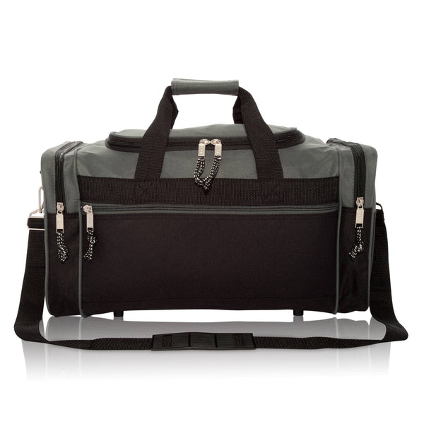 DALIX 21" Blank Sports Duffle Bag Gym Bag Travel Duffel: White - Lulu Bella Boutique