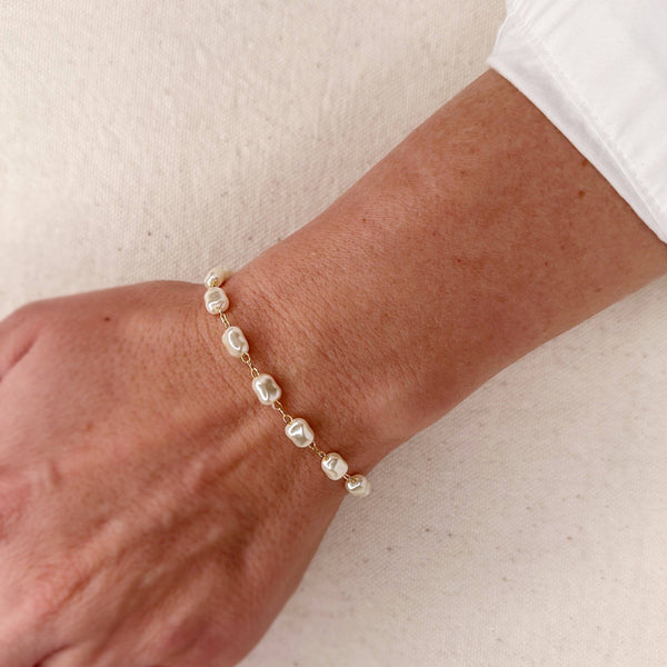 Baroque Pearl Bracelet - Lulu Bella Boutique