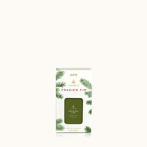 Fill your Pura Smart Home Diffusers with the fresh-cut forest fragrance of Thymes Frasier Fir. This pet and eco-friendly fragrance refill features notes of Siberian fir, cedarwood and warm and earthy sandalwood.