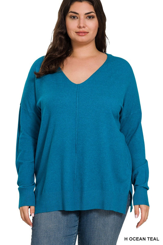 Front Seam Sweater - Lulu Bella Boutique