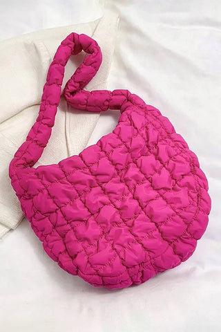 Quilted Puffer Tote Shoulder Cloud Bag - Lulu Bella Boutique