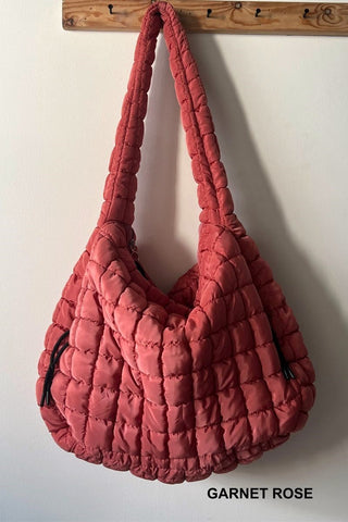 Oversized Quilted Carryall Crossbody