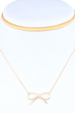 Dainty Bow Necklace