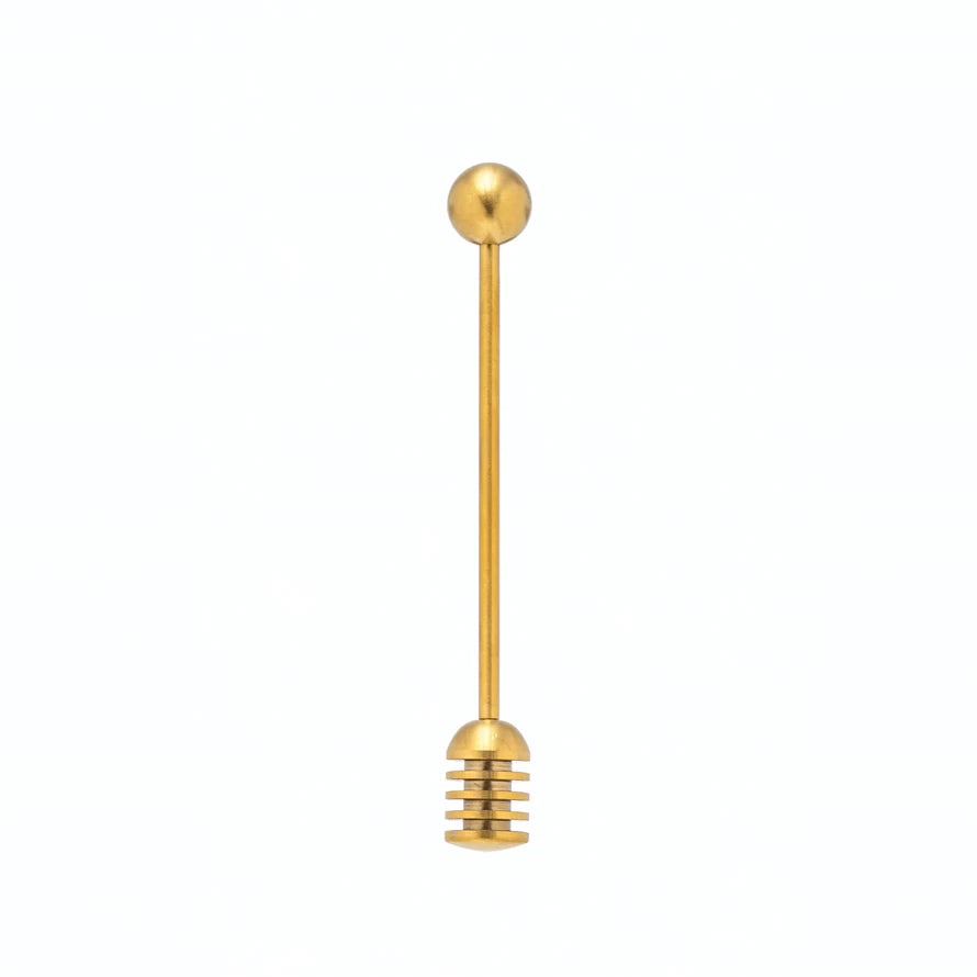 Gold Finished Honey Dipper