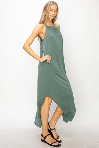 Asymmetrical Midi Dress That