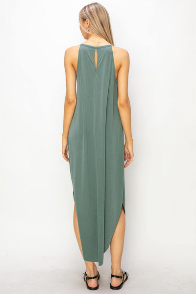 Asymmetrical Midi Dress That